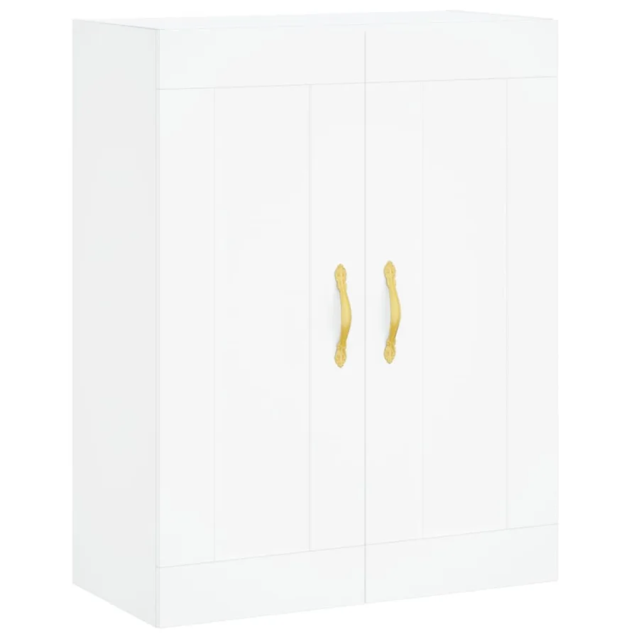 Armoires murales 2 pcs blanc bois d'ingénierie - 5