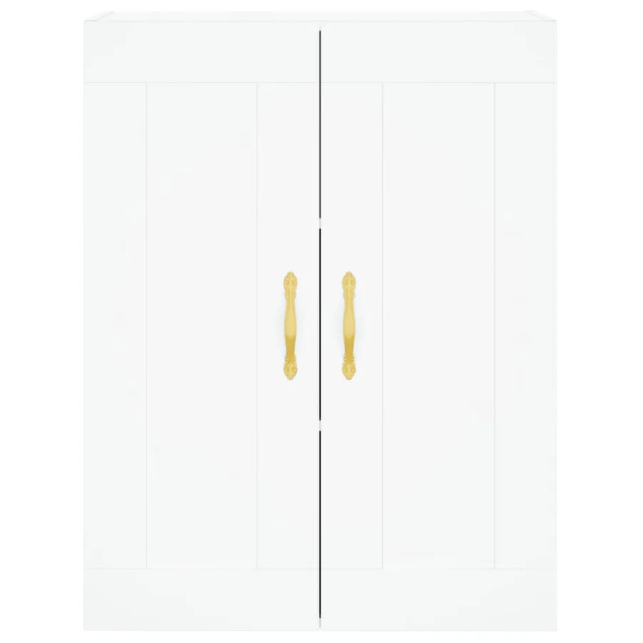 Armoires murales 2 pcs blanc bois d'ingénierie - 6