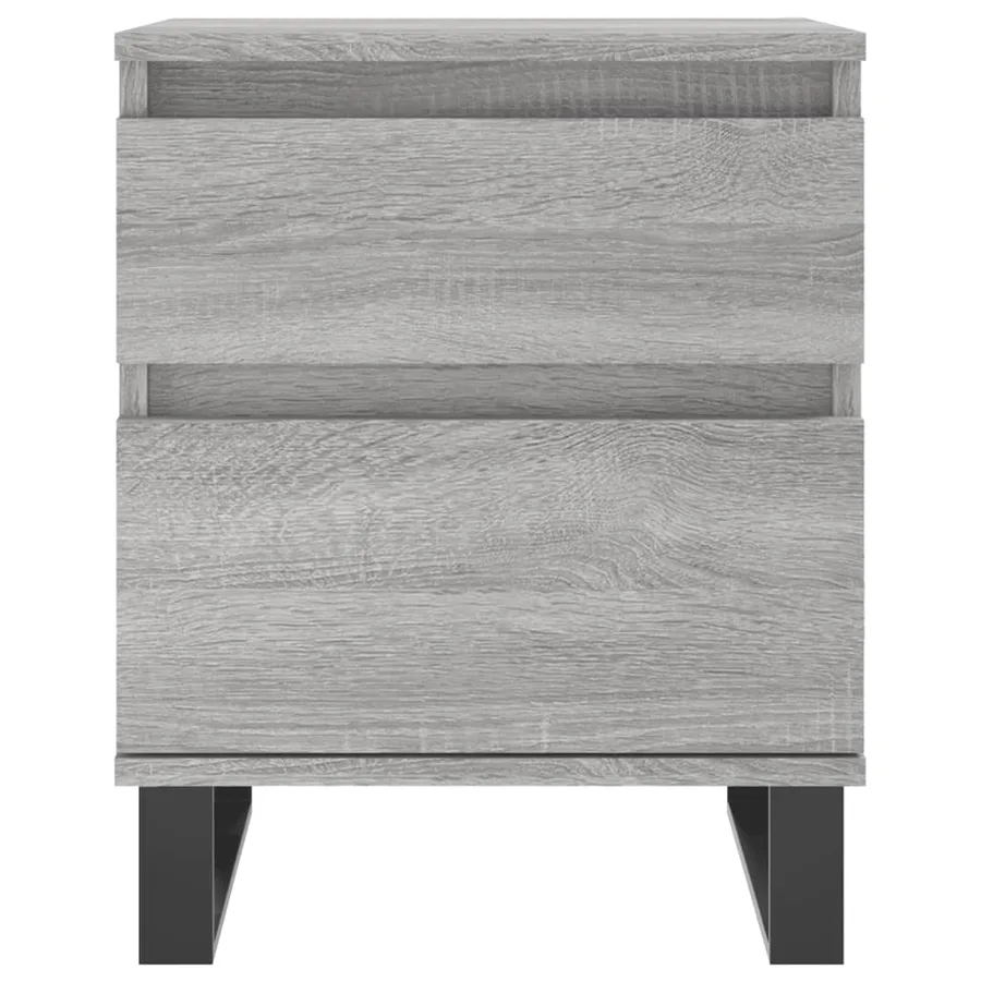 Tables de chevet 2 pcs sonoma gris 40x35x50 cm bois ingénierie - 4