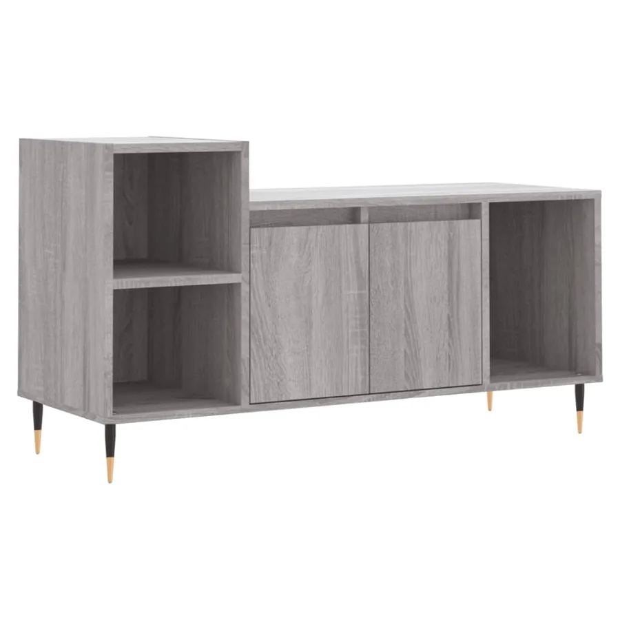 Meuble TV Sonoma gris 100x35x55 cm Bois d'ingénierie - 2