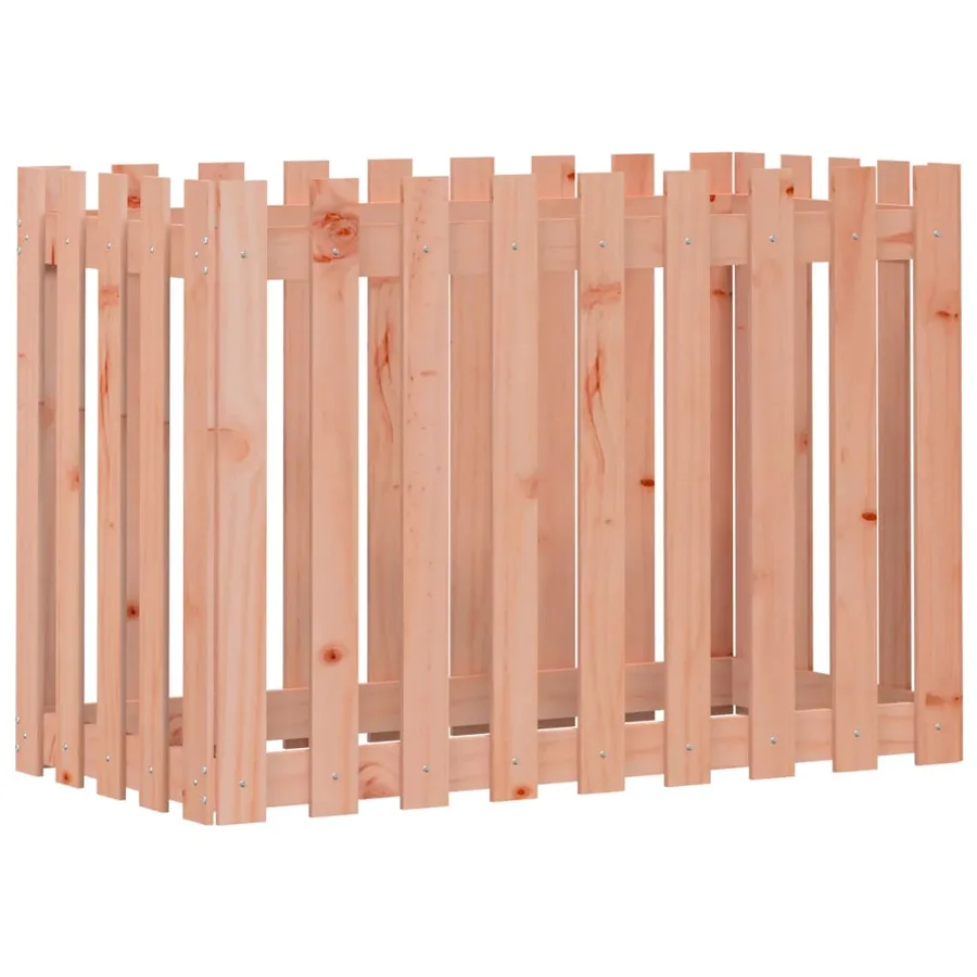 Lit surélevé de jardin design de clôture bois douglas massif - 4