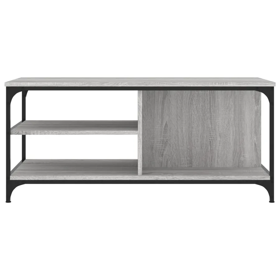 Table basse Sonoma gris 100x50x45 cm Bois d'ingénierie - 4