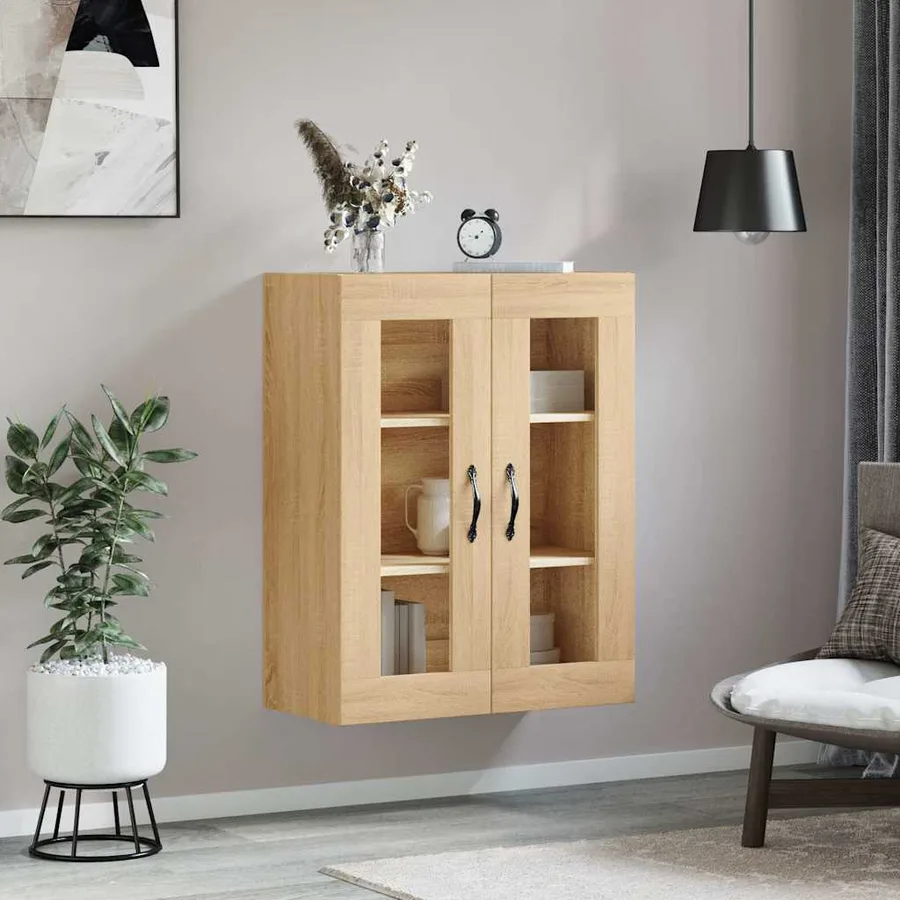 Armoire murale chêne sonoma 69,5x34x90 cm bois d'ingénierie - 3