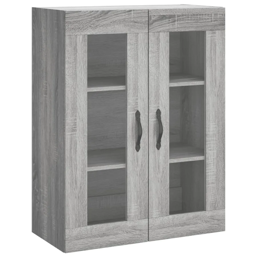 Buffet haut Sonoma gris 69,5x34x180 cm Bois d'ingénierie - 5