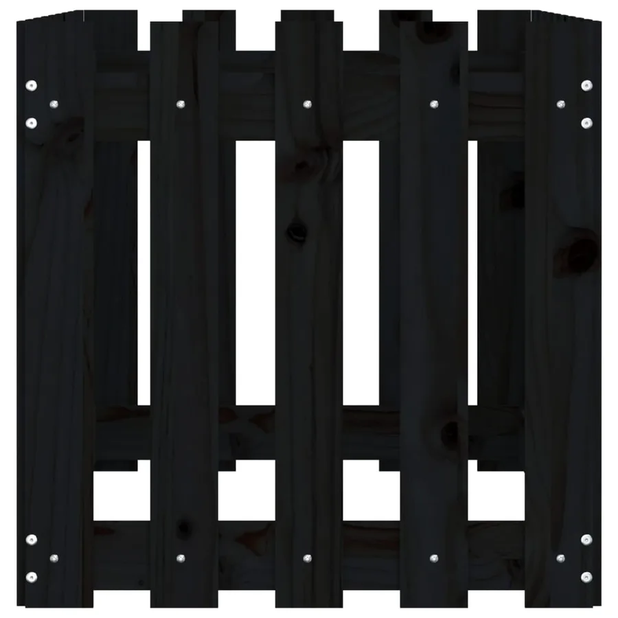 Lit surélevé de jardin design de clôture 100x50x50cm pin massif - 6
