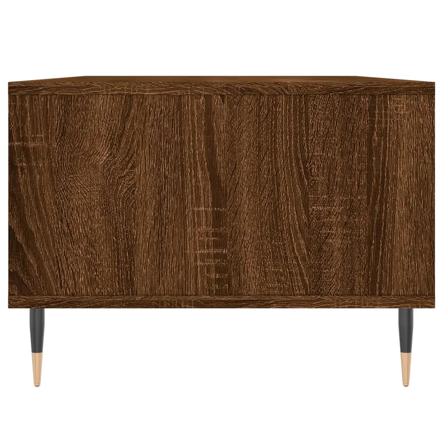 Table basse Chêne marron 90x50x36,5 cm Bois d'ingénierie - 7