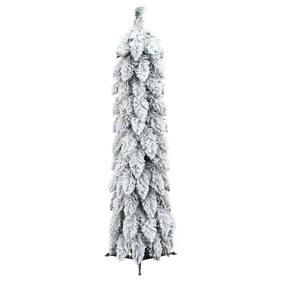 Sapin de Noël artificiel pré-éclairé avec 30 LED/neige floquée - 4