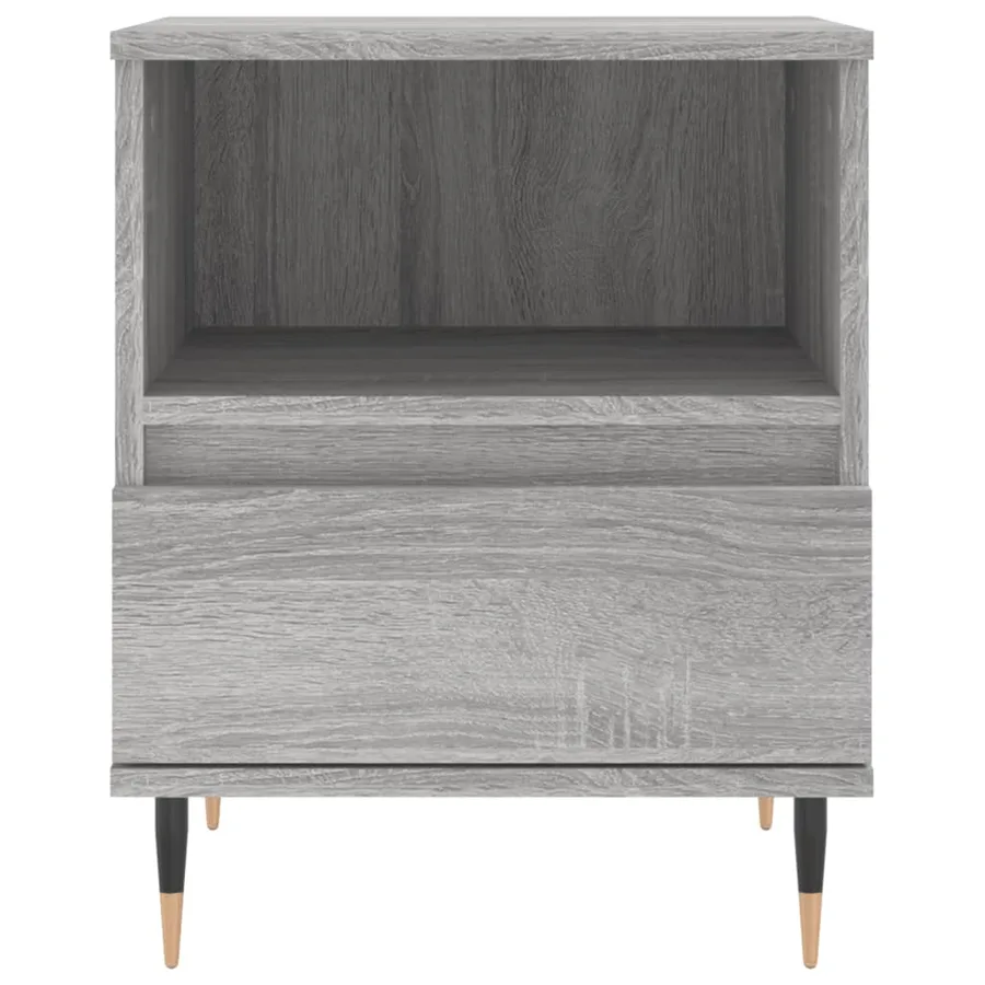 Tables de chevet 2 pcs sonoma gris 40x35x50 cm bois ingénierie - 7