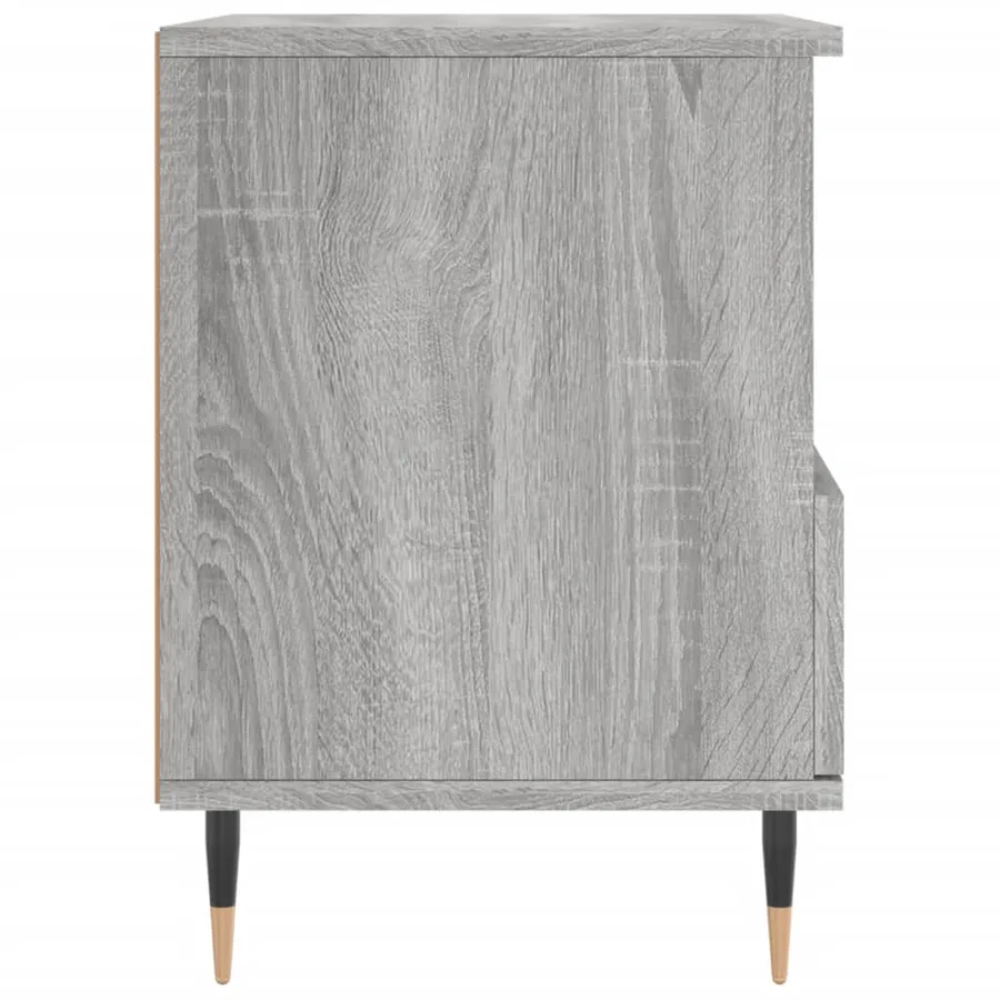 Tables de chevet 2 pcs sonoma gris 40x35x50 cm bois ingénierie - 8