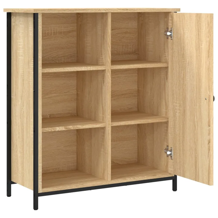 Buffet chêne sonoma 70x30x80 cm bois d'ingénierie - 5