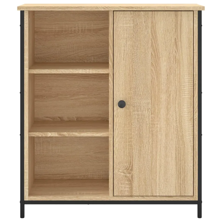 Buffet chêne sonoma 70x30x80 cm bois d'ingénierie - 6