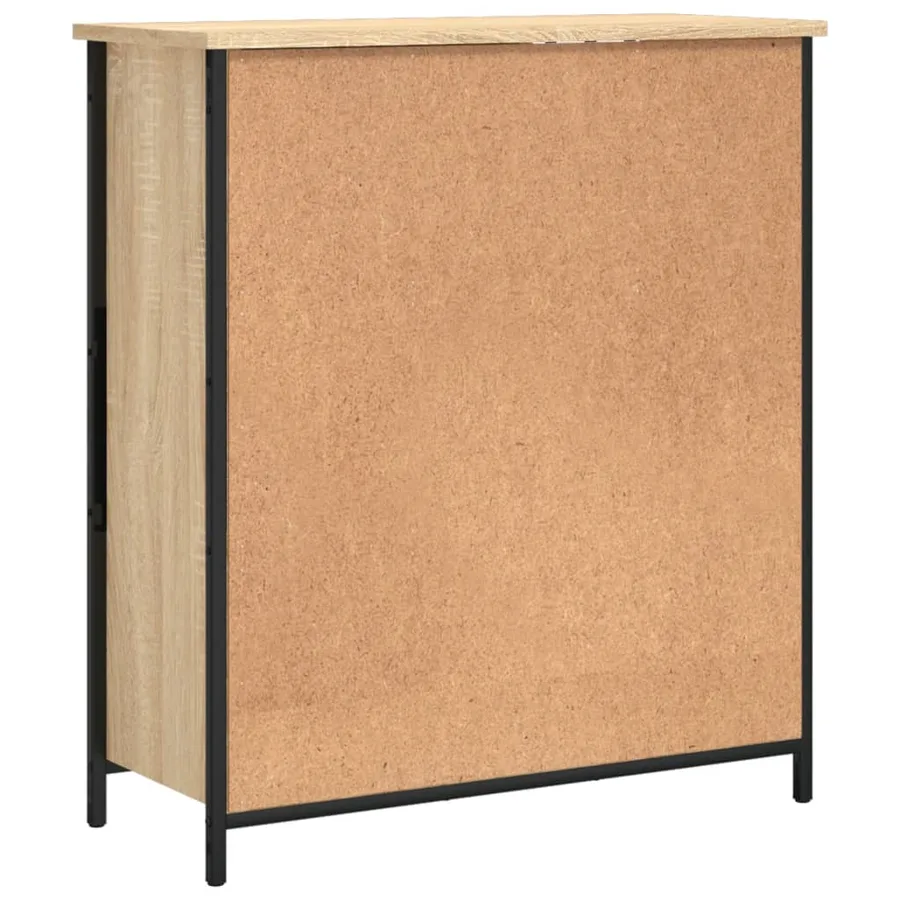 Buffet chêne sonoma 70x30x80 cm bois d'ingénierie - 8