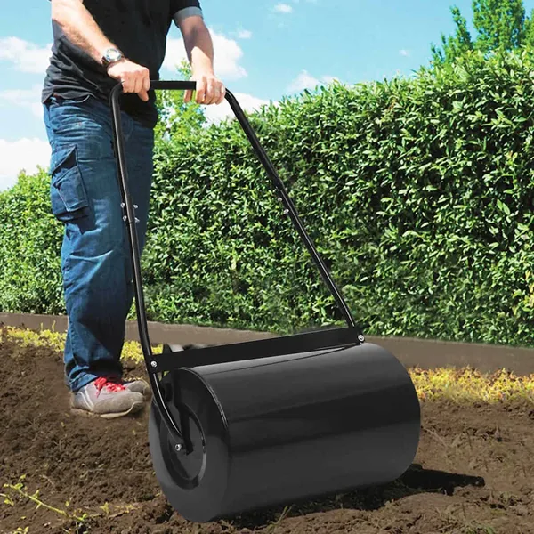Rouleau à gazon noir 63 cm 50 L