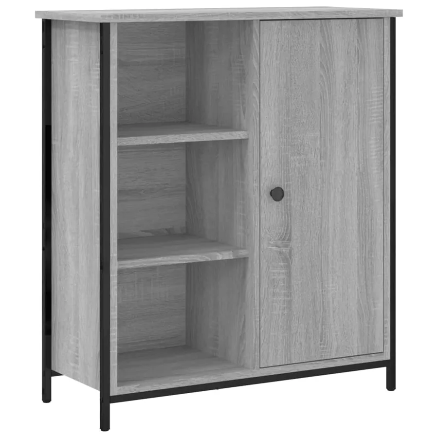 Buffet sonoma gris 70x30x80 cm bois d'ingénierie - 2