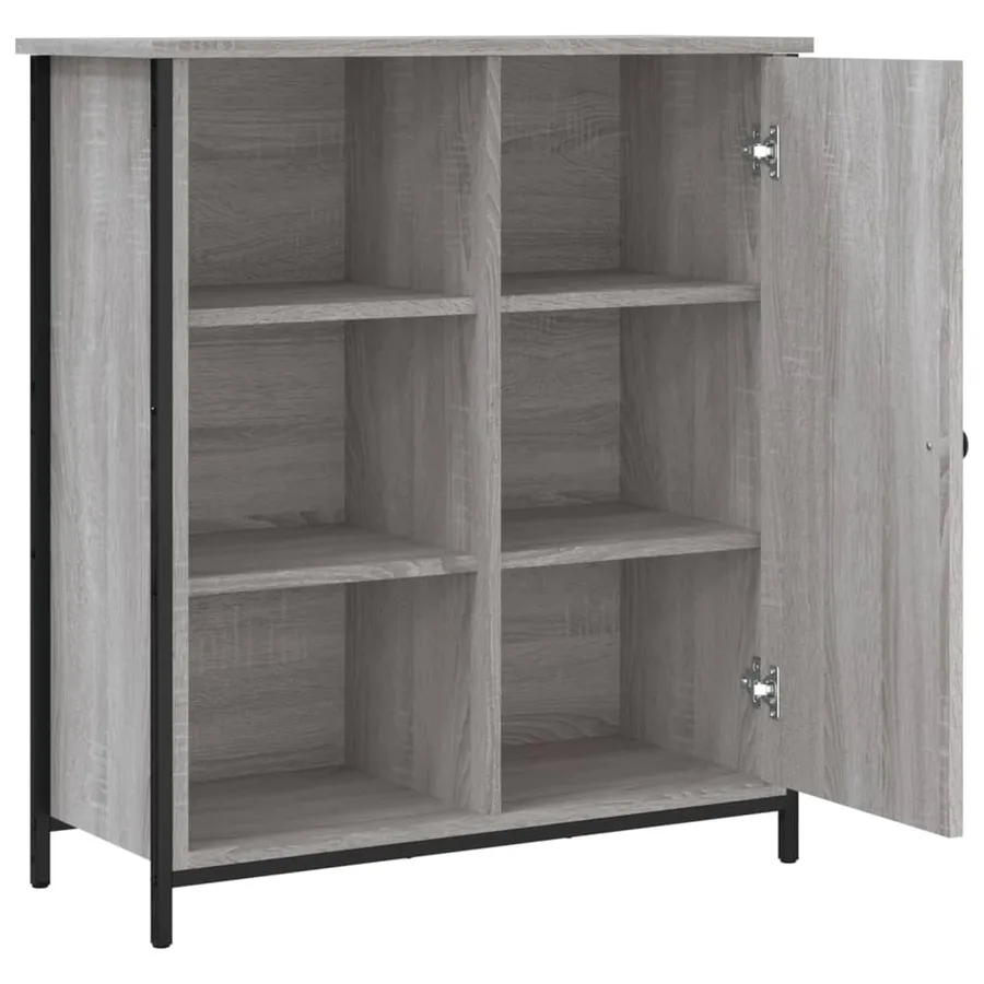 Buffet sonoma gris 70x30x80 cm bois d'ingénierie - 5