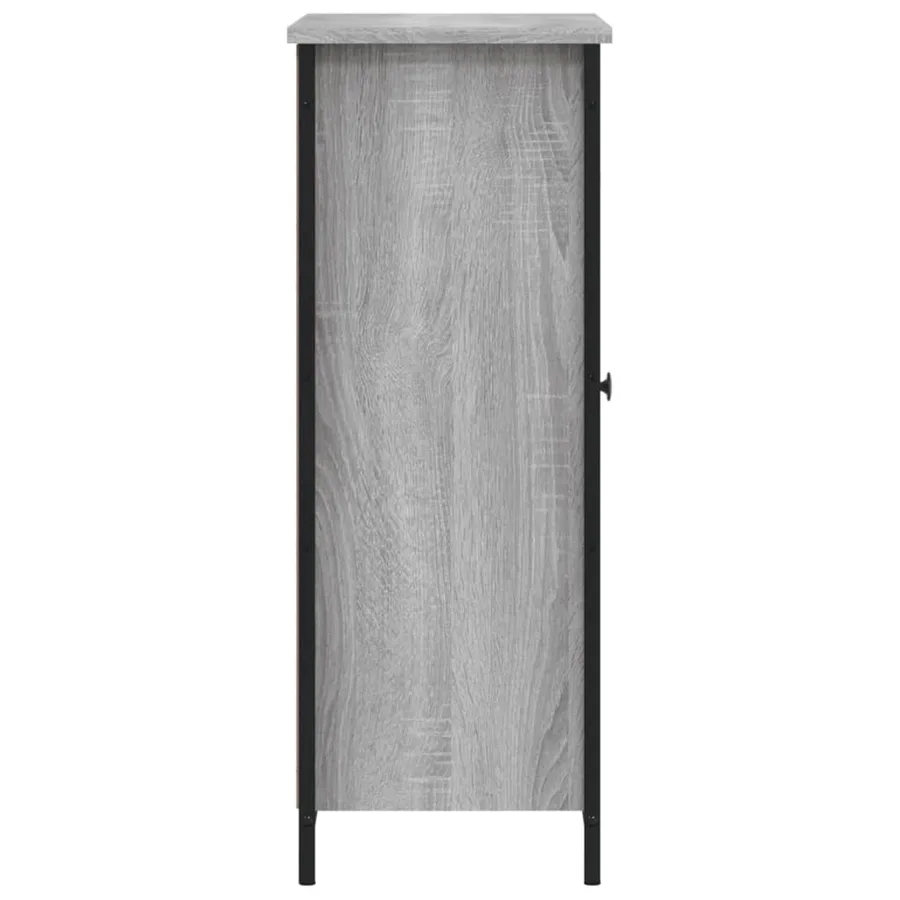 Buffet sonoma gris 70x30x80 cm bois d'ingénierie - 7