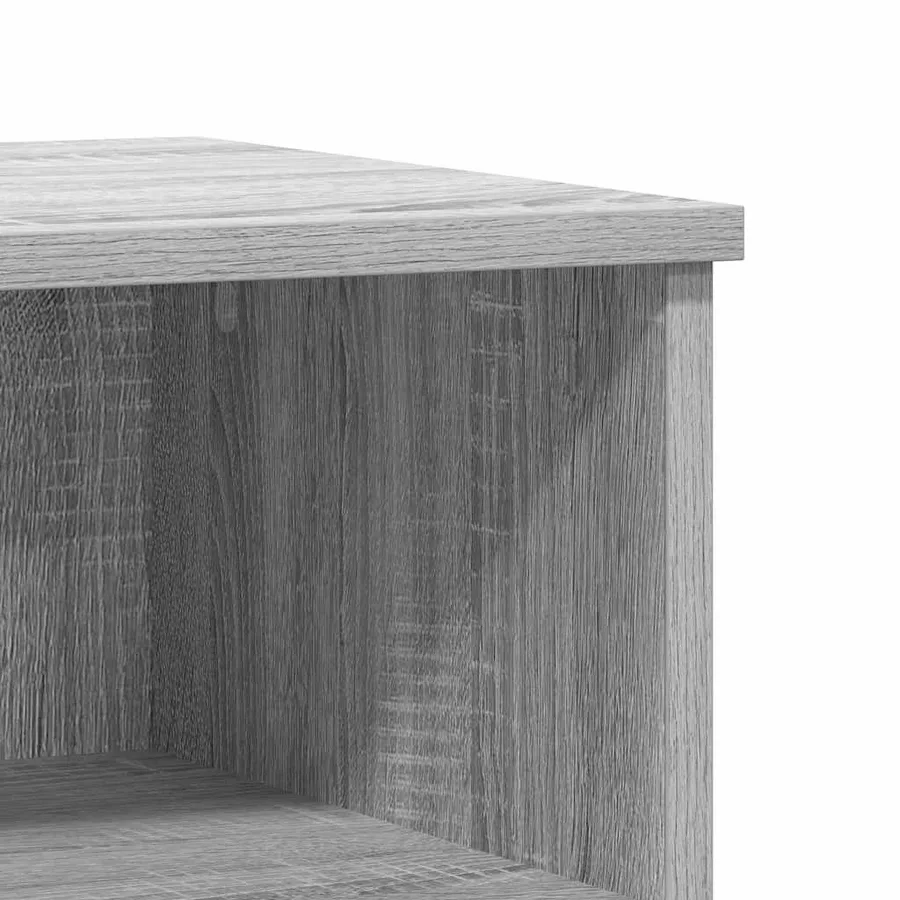 Table de chevet sonoma gris 40x35x50 cm bois d’ingénierie - 7