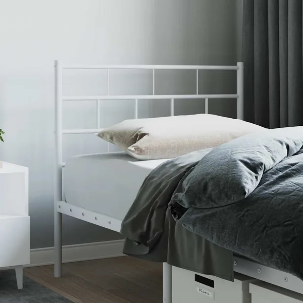 Tête de lit de remplacement métal blanc 80 cm