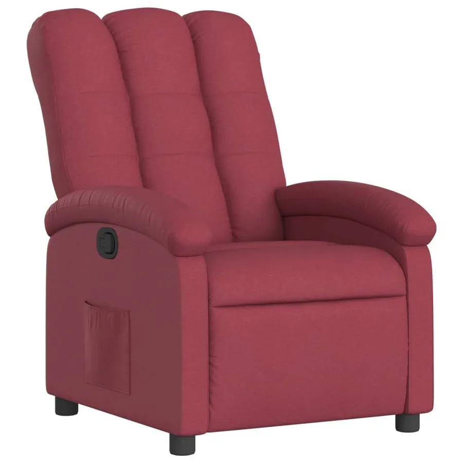 Fauteuil inclinable Rouge bordeaux Tissu - 2