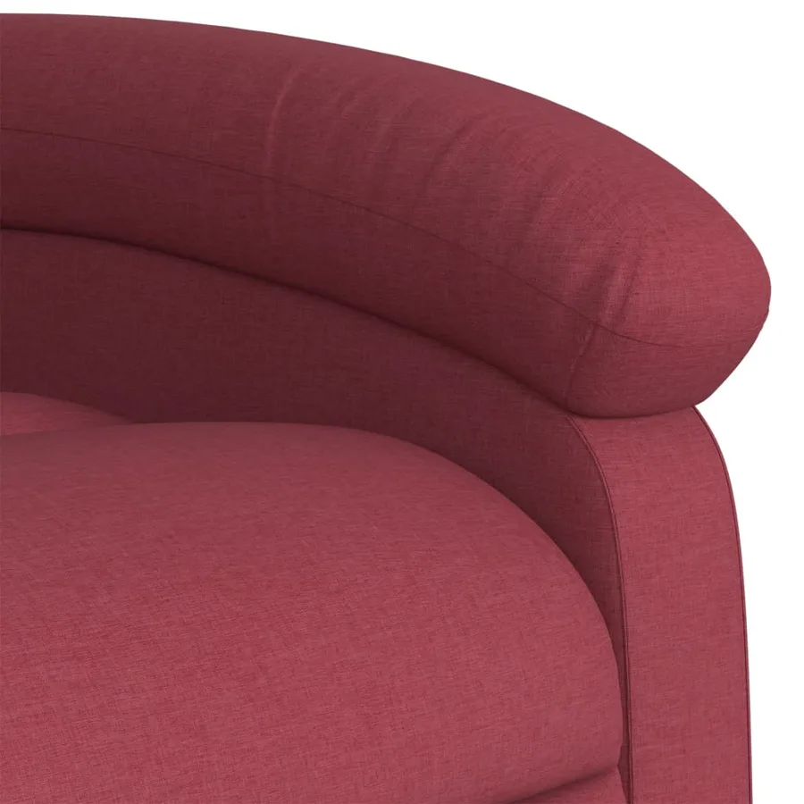 Fauteuil inclinable Rouge bordeaux Tissu - 8