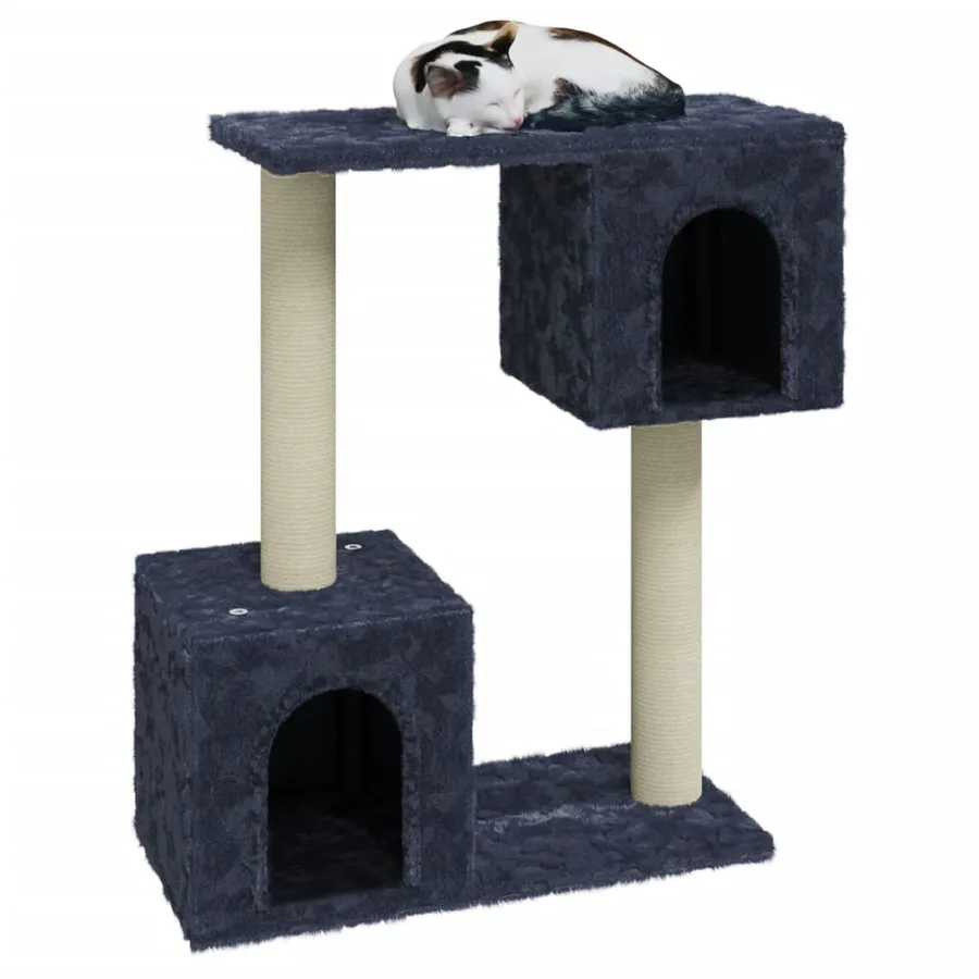 Arbre à chat avec griffoirs en sisal Gris foncé 60 cm - 3