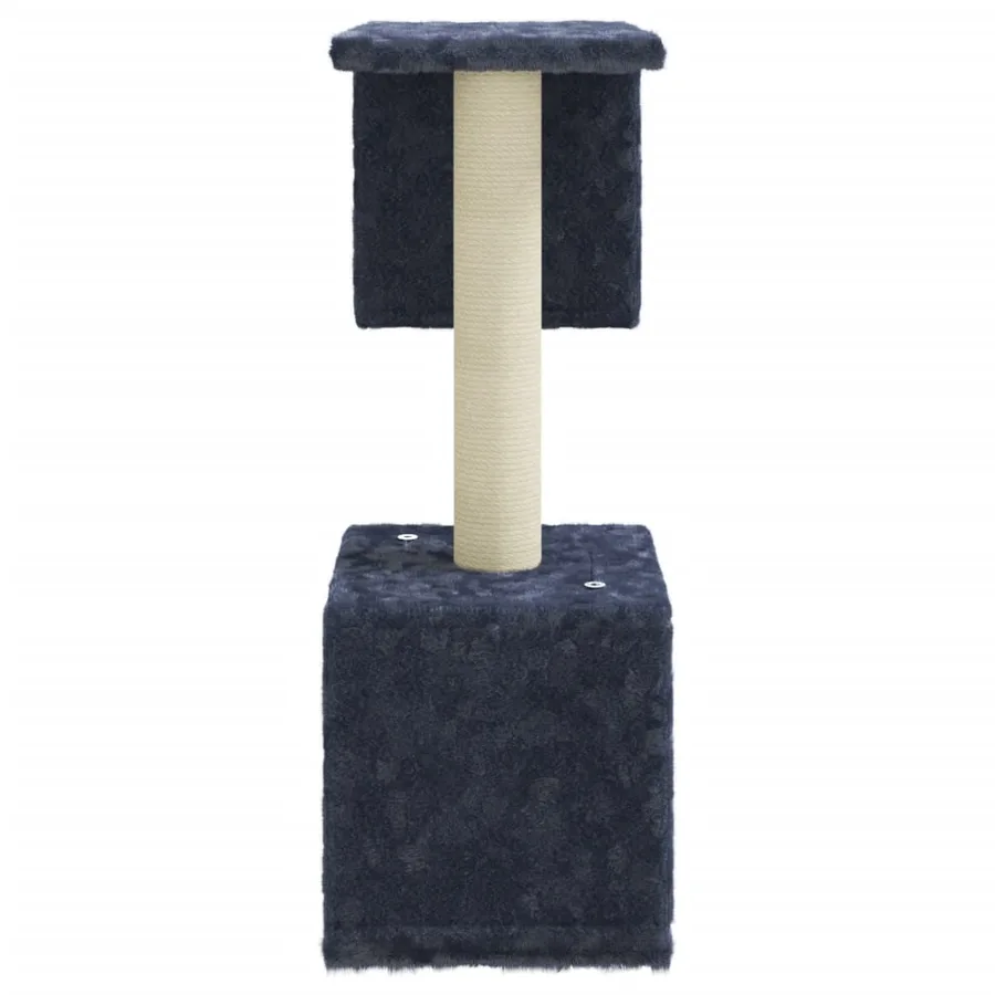 Arbre à chat avec griffoirs en sisal Gris foncé 60 cm - 4