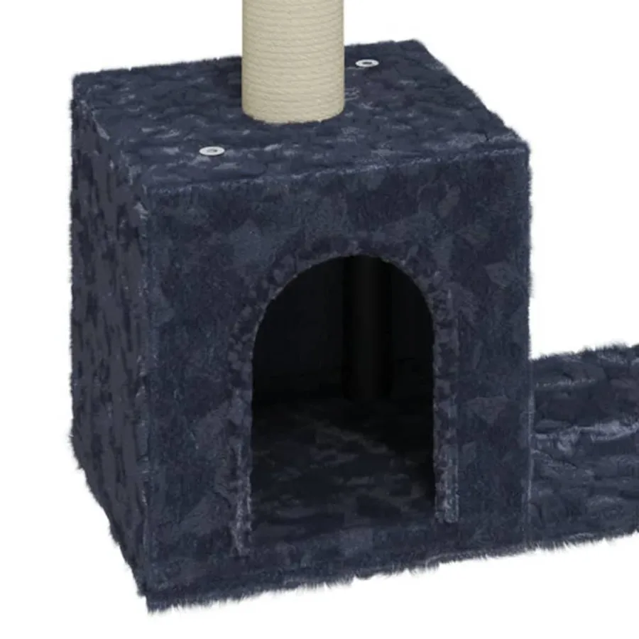 Arbre à chat avec griffoirs en sisal Gris foncé 60 cm - 5