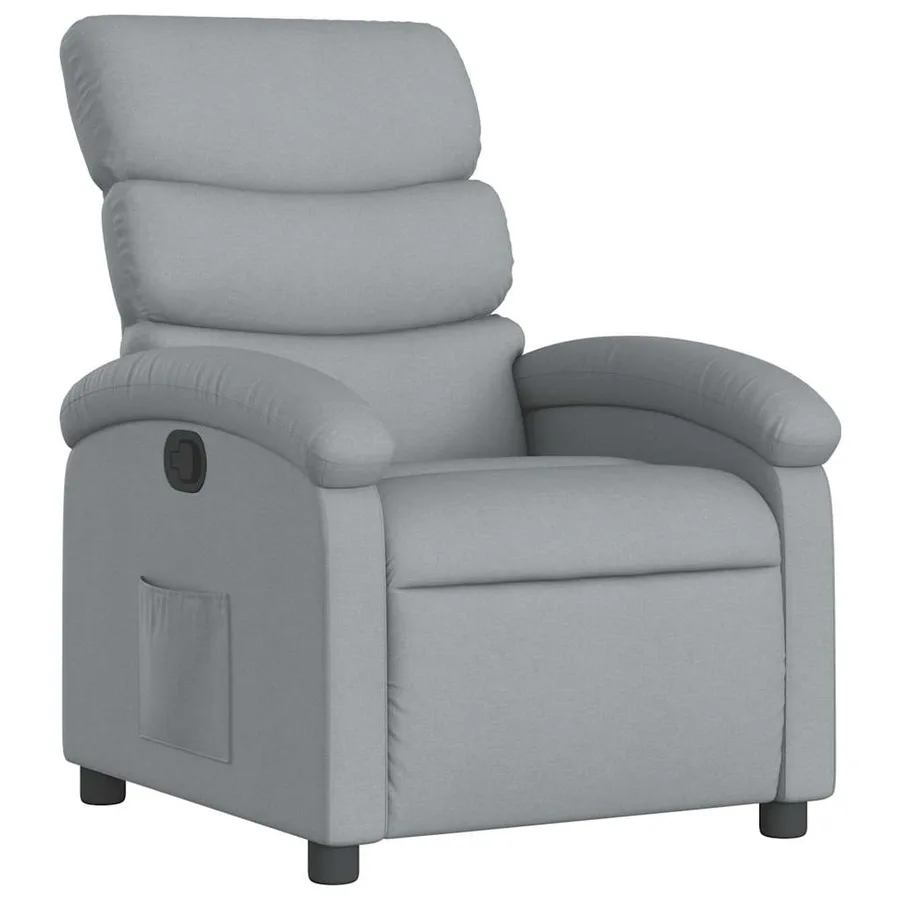 Fauteuil inclinable Gris clair Tissu - 2