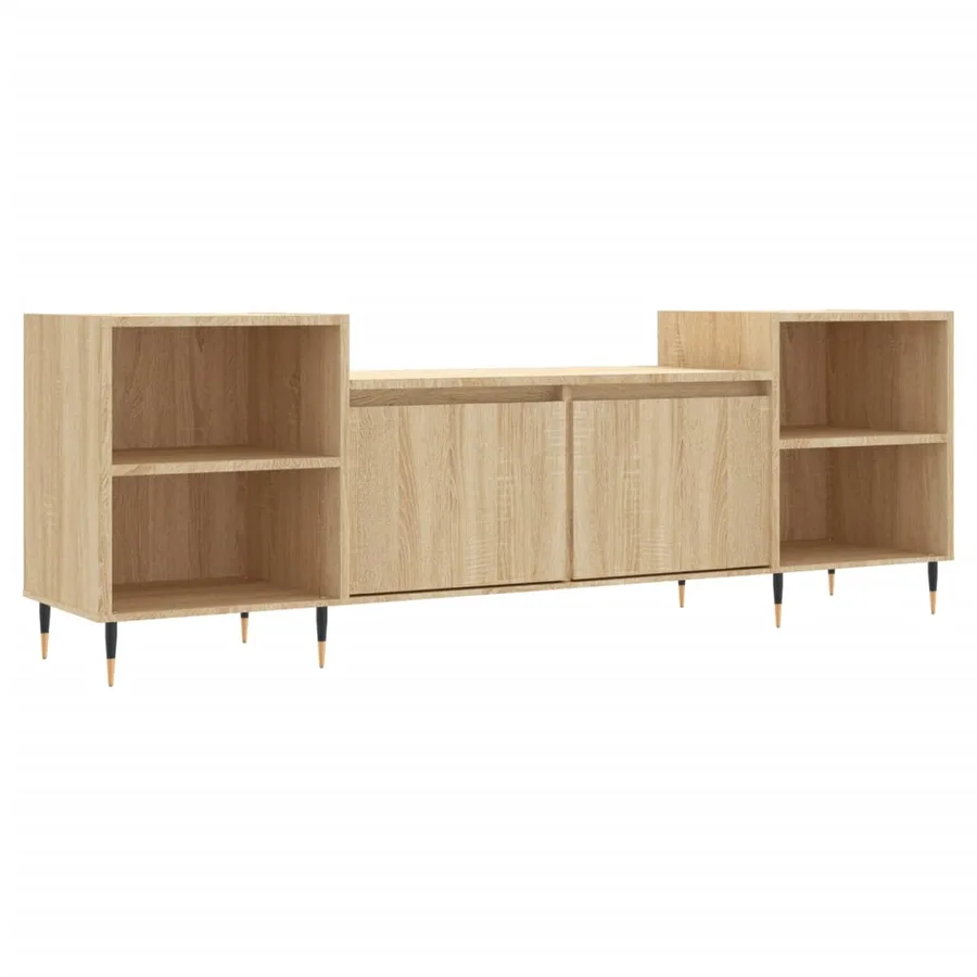 Meuble TV Chêne sonoma 160x35x55 cm Bois d'ingénierie - 2