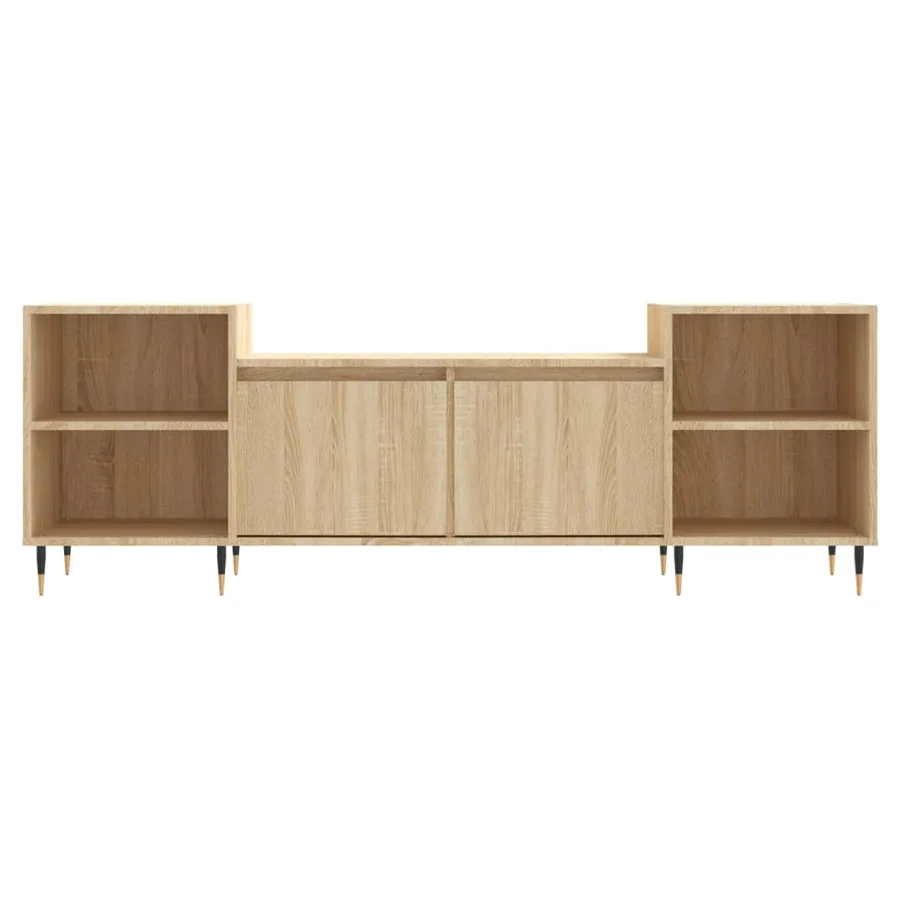Meuble TV Chêne sonoma 160x35x55 cm Bois d'ingénierie - 5