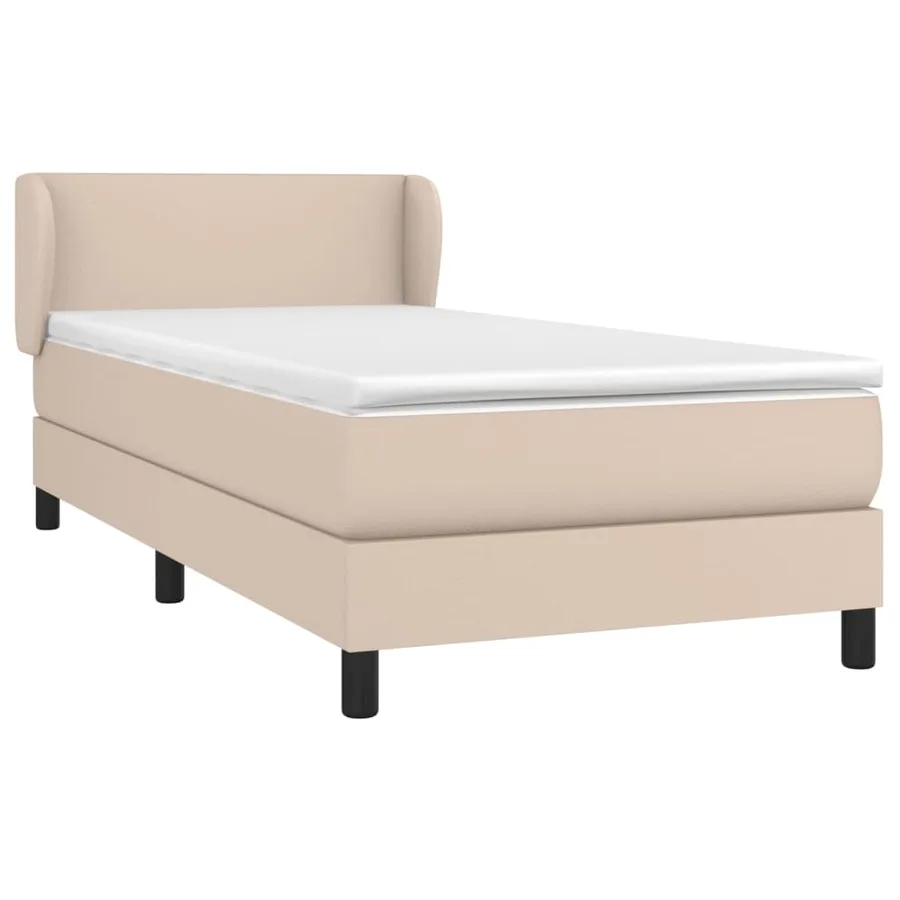 Sommier à lattes de lit avec matelas Cappuccino 90x190 cm - 3