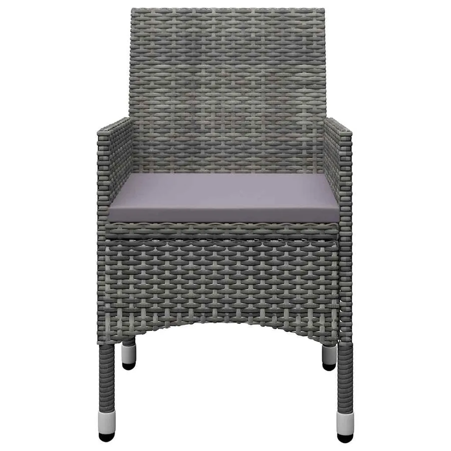Ensemble à manger de jardin 5 pcs Gris - 6