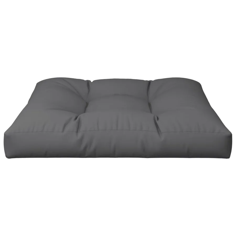 Coussin de palette anthracite 80x80x12 cm tissu - 4