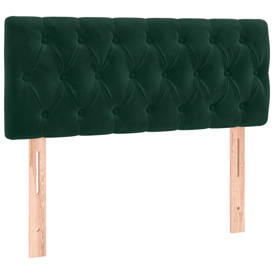 Sommier à lattes de lit avec matelas Vert foncé 100x200 cm - 6