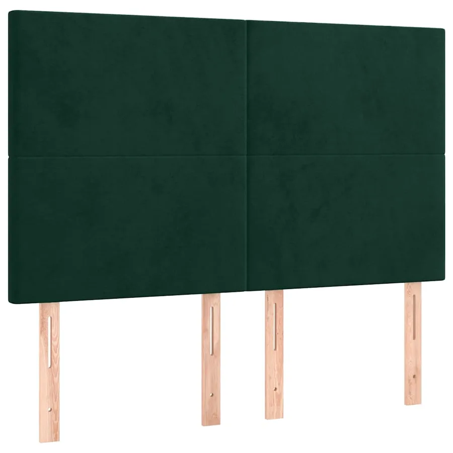 Sommier à lattes de lit avec matelas LED Vert foncé 140x200 cm - 7