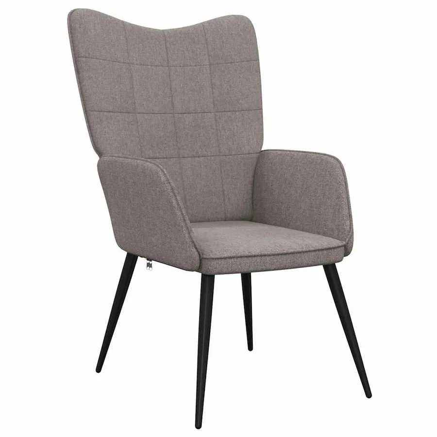 Chaise de relaxation Taupe Tissu - 2