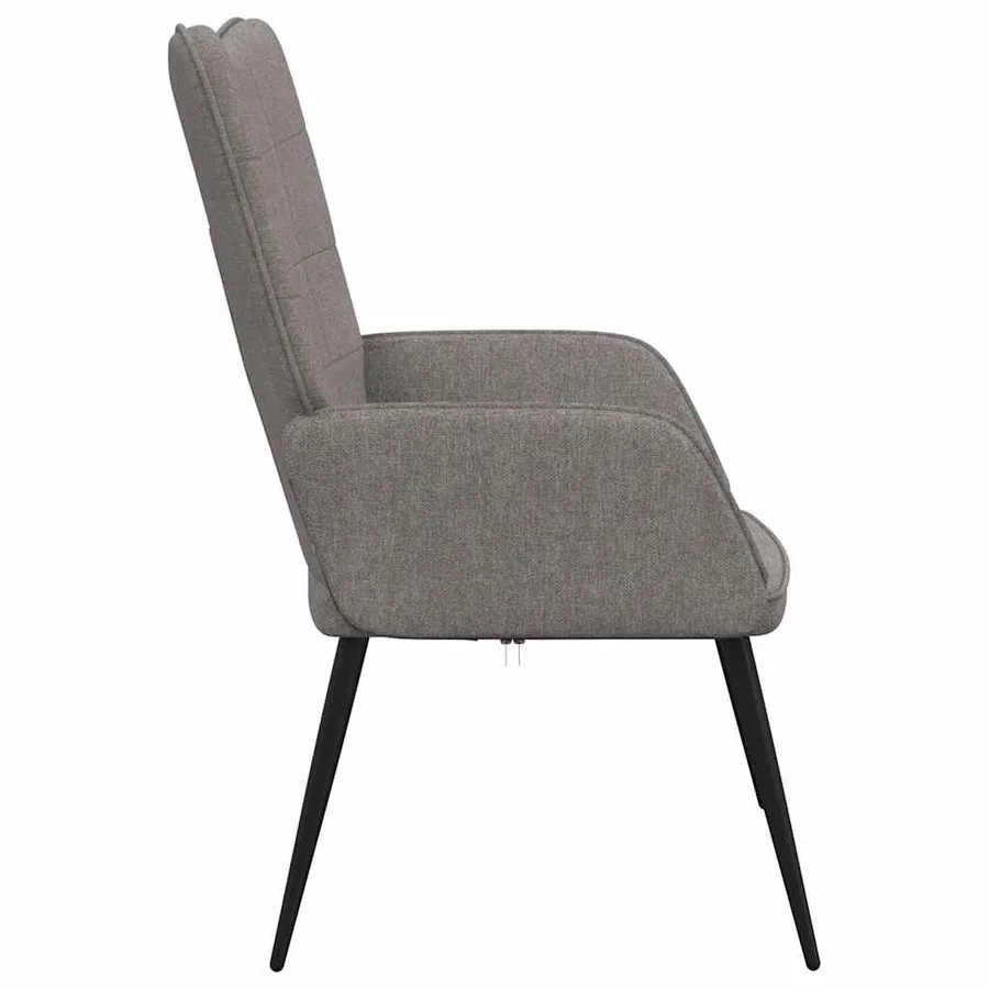 Chaise de relaxation Taupe Tissu - 5