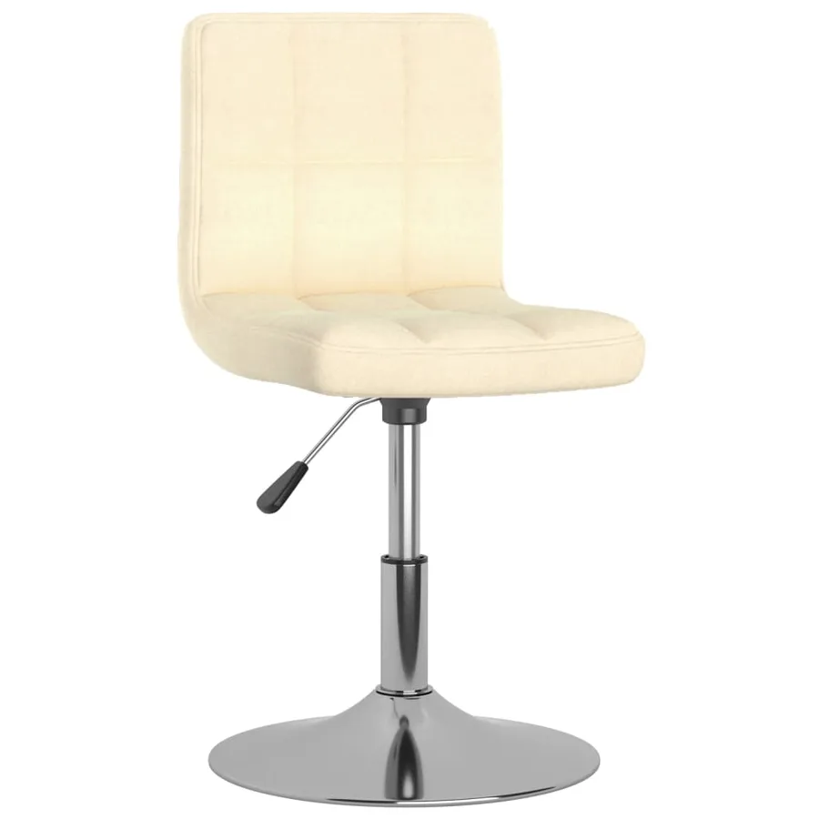 Tabouret de bar pivotant Crème Tissu - 2