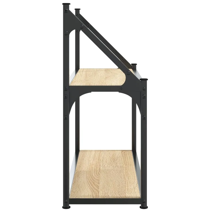 Étagère murale à 2 niveaux Chêne Sonoma 60 x 21 x 51 cm Bois d'ingénierie - 5