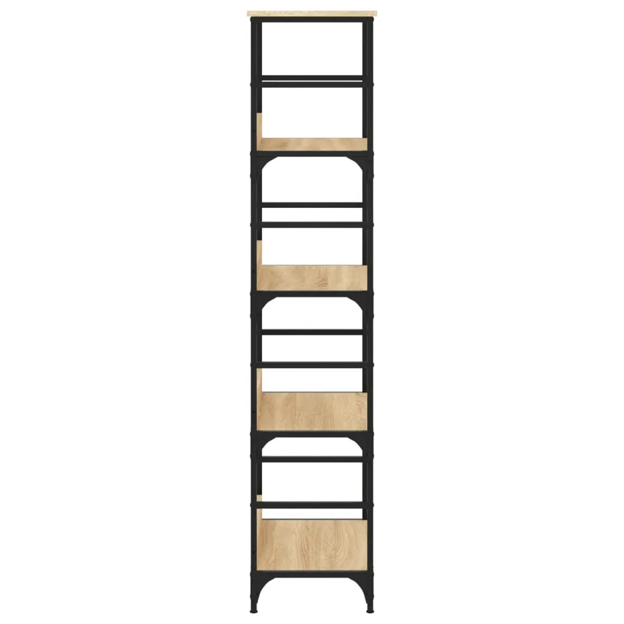 Bibliothèque chêne sonoma 50x33x153 cm bois d'ingénierie - 5