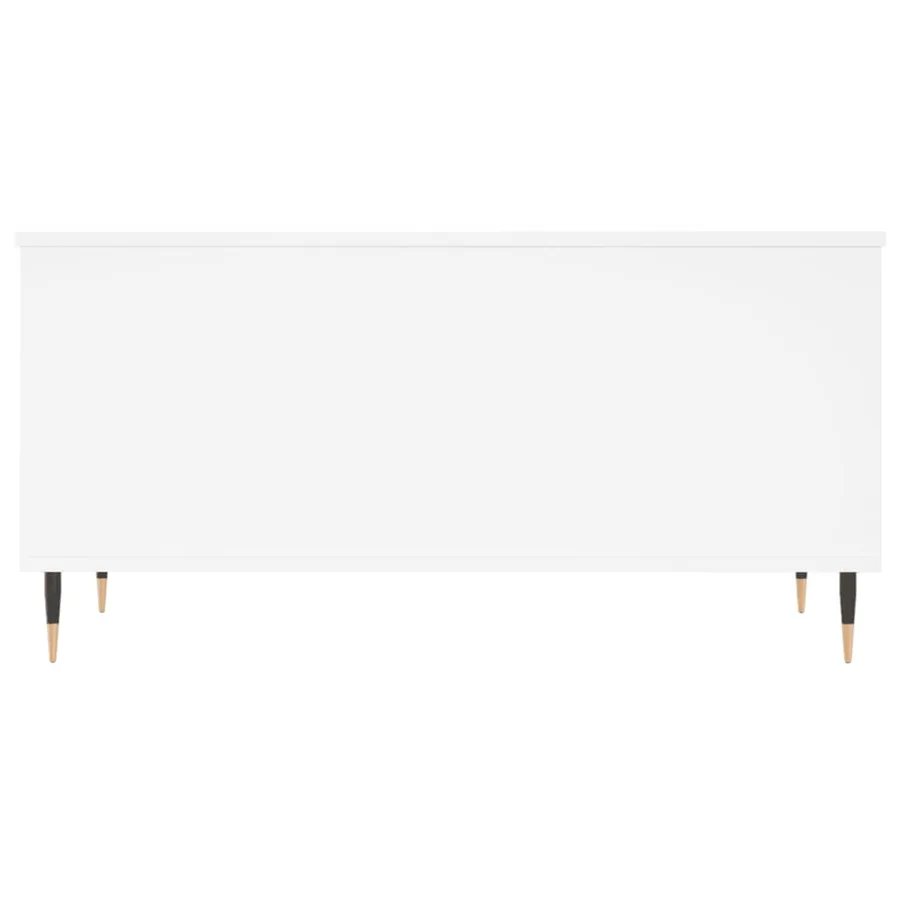 Table basse Blanc 90x44,5x45 cm Bois d'ingénierie - 6