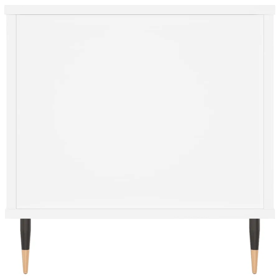 Table basse Blanc 90x44,5x45 cm Bois d'ingénierie - 7