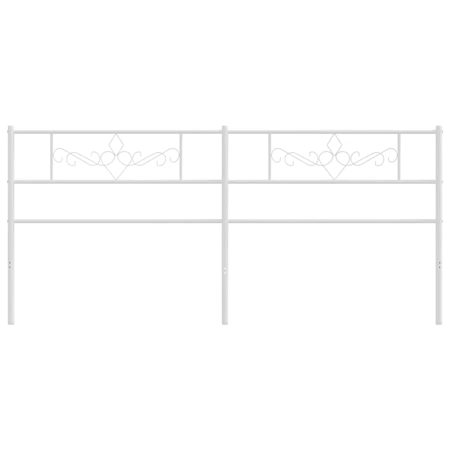 Tête de lit de remplacement métal blanc 200 cm - 3