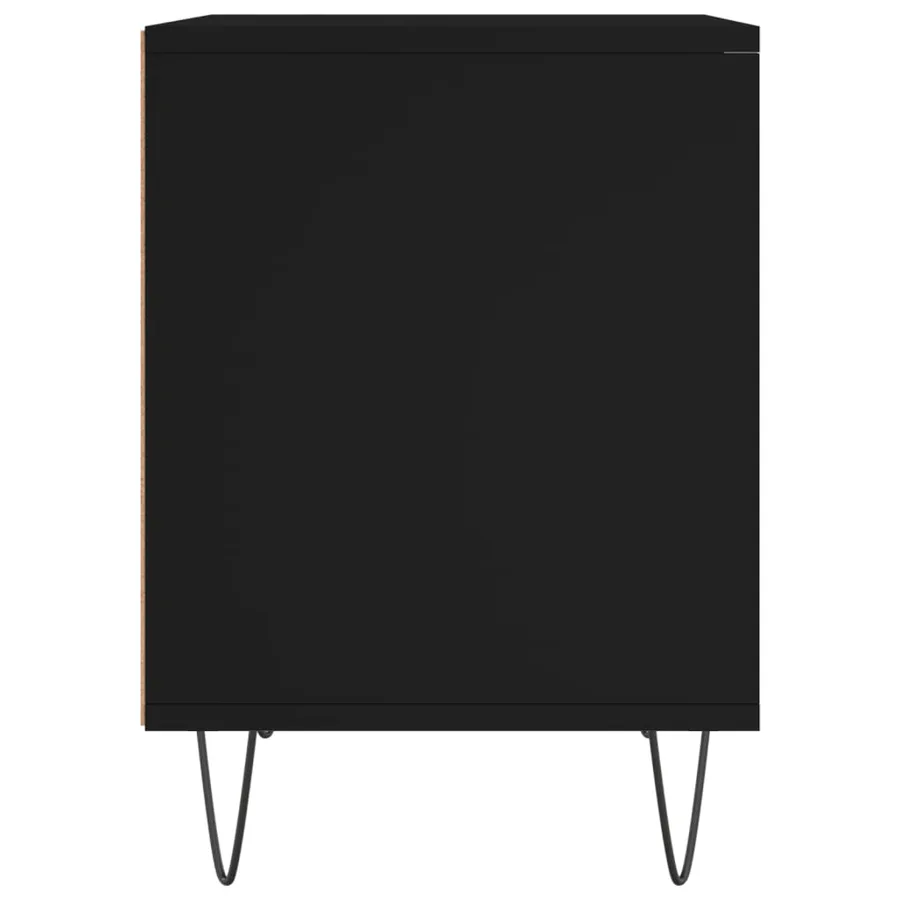 Tables de chevet 2 pcs noir 40x35x50 cm bois d’ingénierie - 6