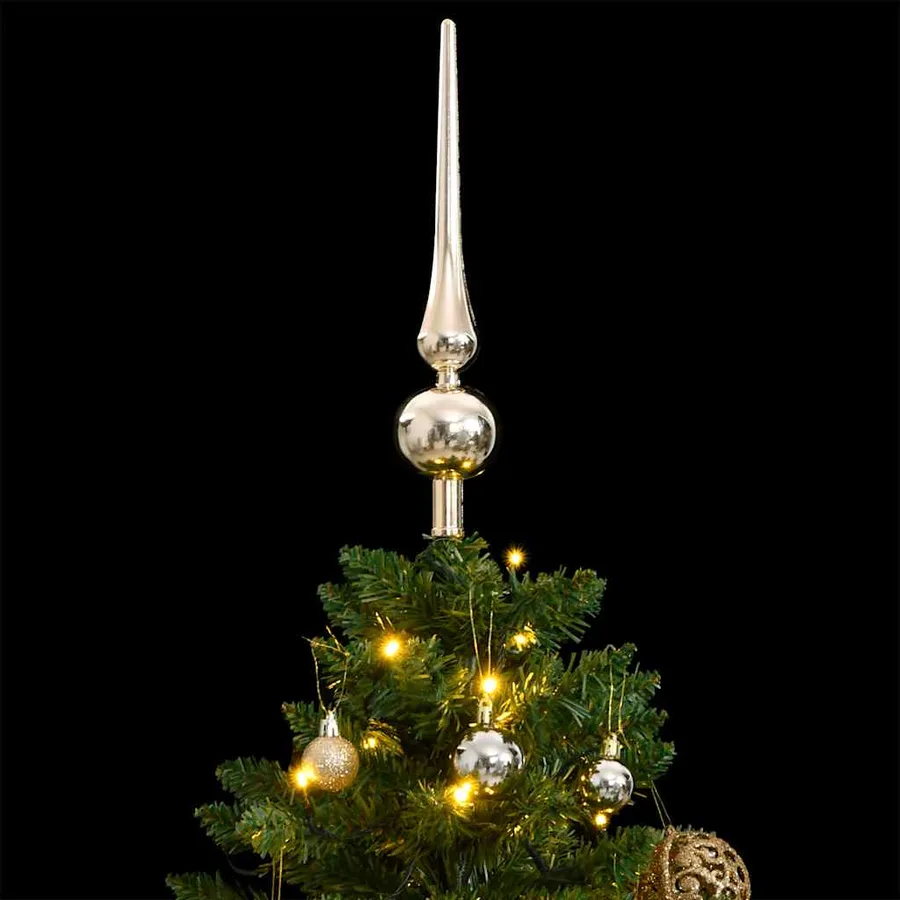 Sapin de Noël artificiel articulé 150 LED et boules 150 cm - 2