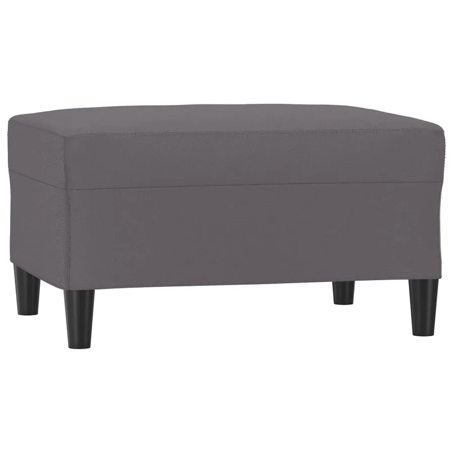 Repose-pied Gris 70x55x41 cm Similicuir - 2