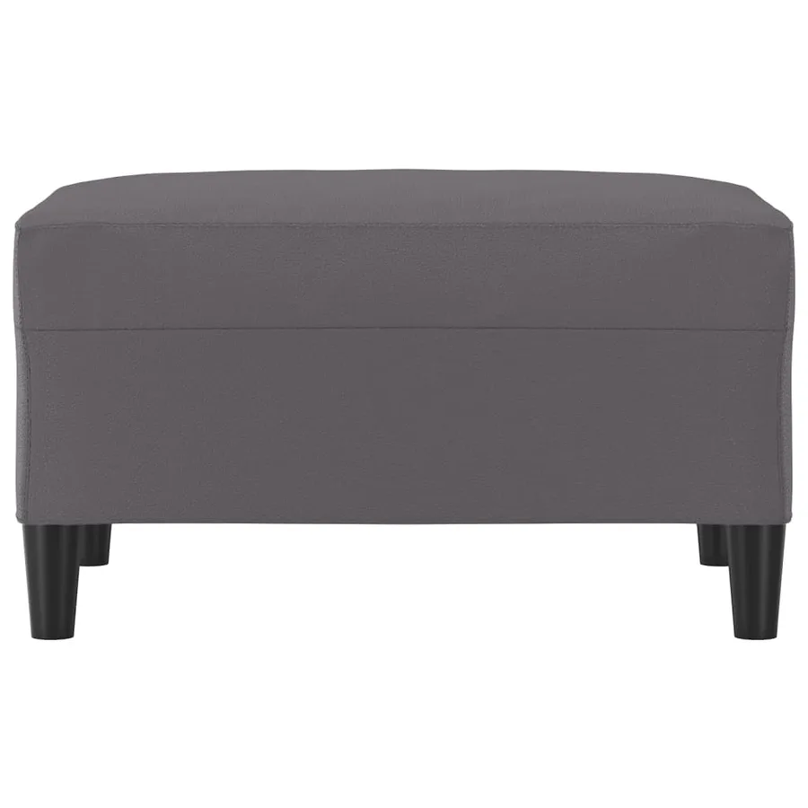 Repose-pied Gris 70x55x41 cm Similicuir - 3