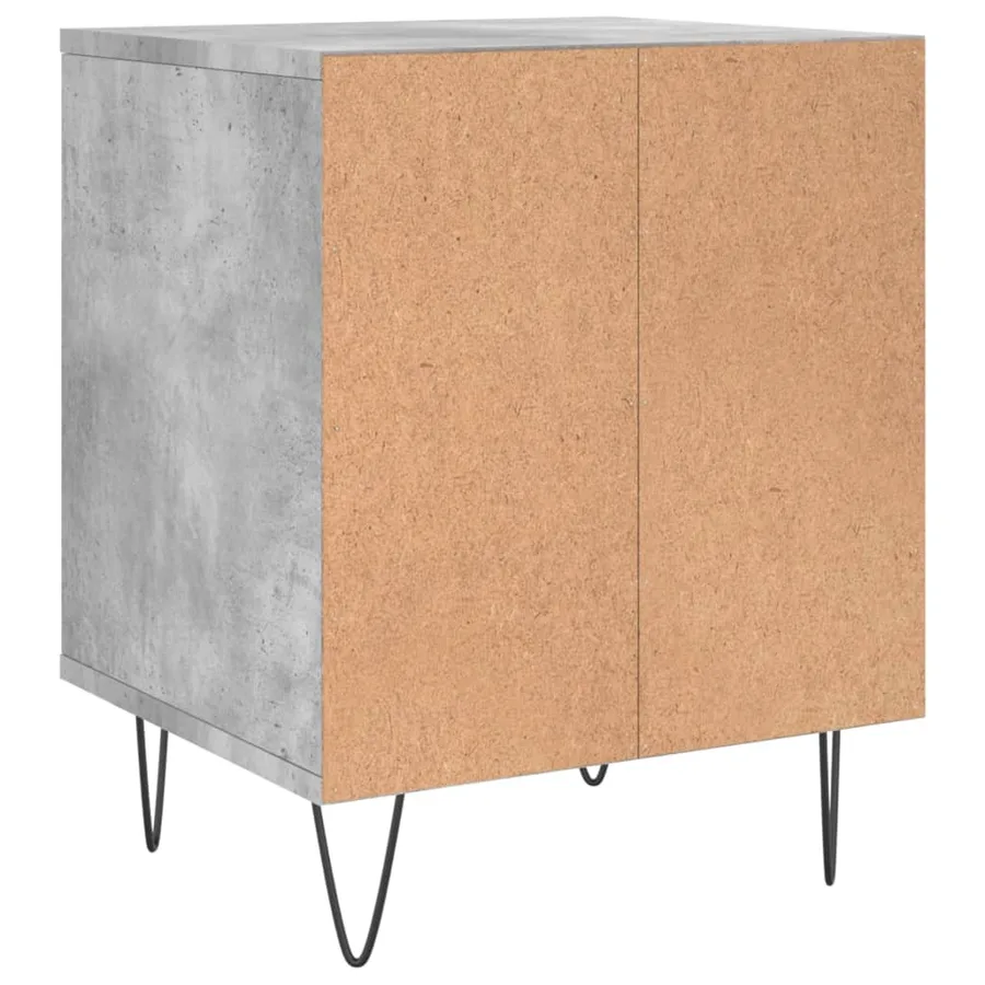 Tables de chevet 2 pcs gris béton 40x35x50 cm bois d’ingénierie - 7