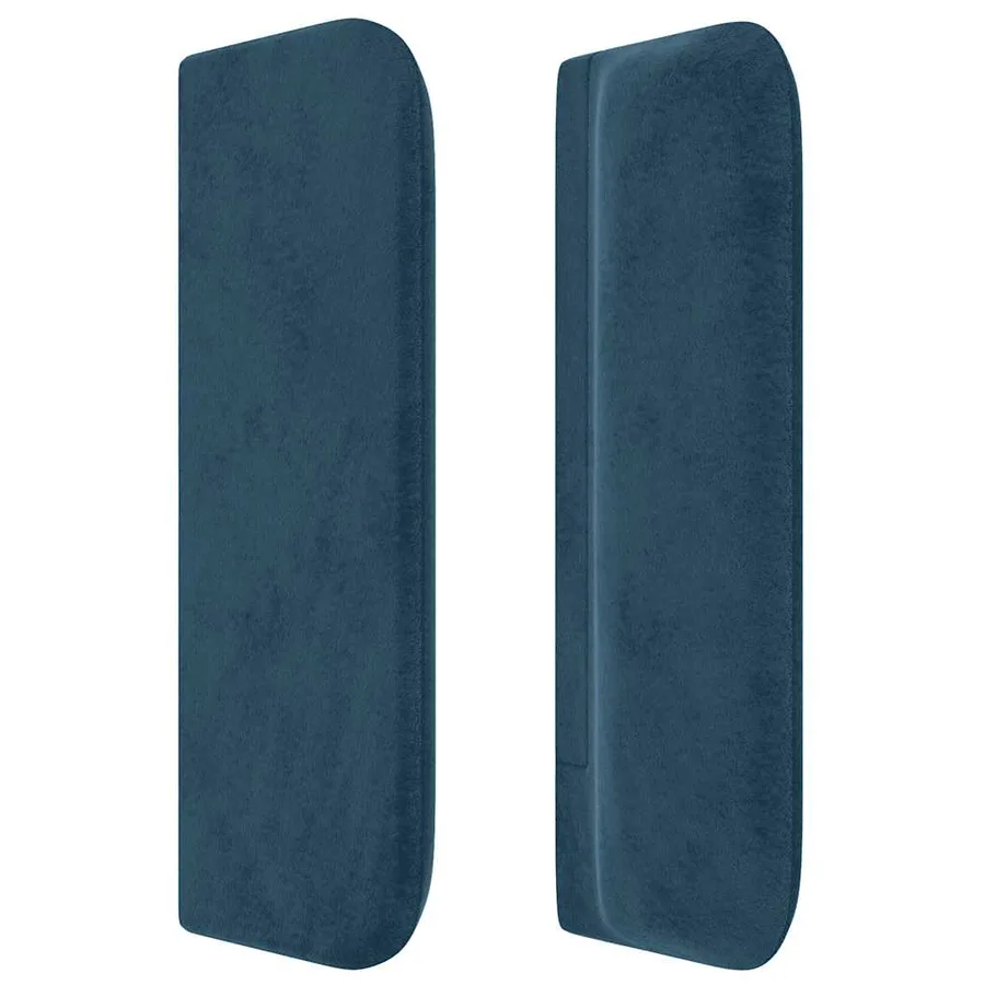 Tête de lit avec oreilles Bleu Foncé 83x16x78/88 cm Velours - 4