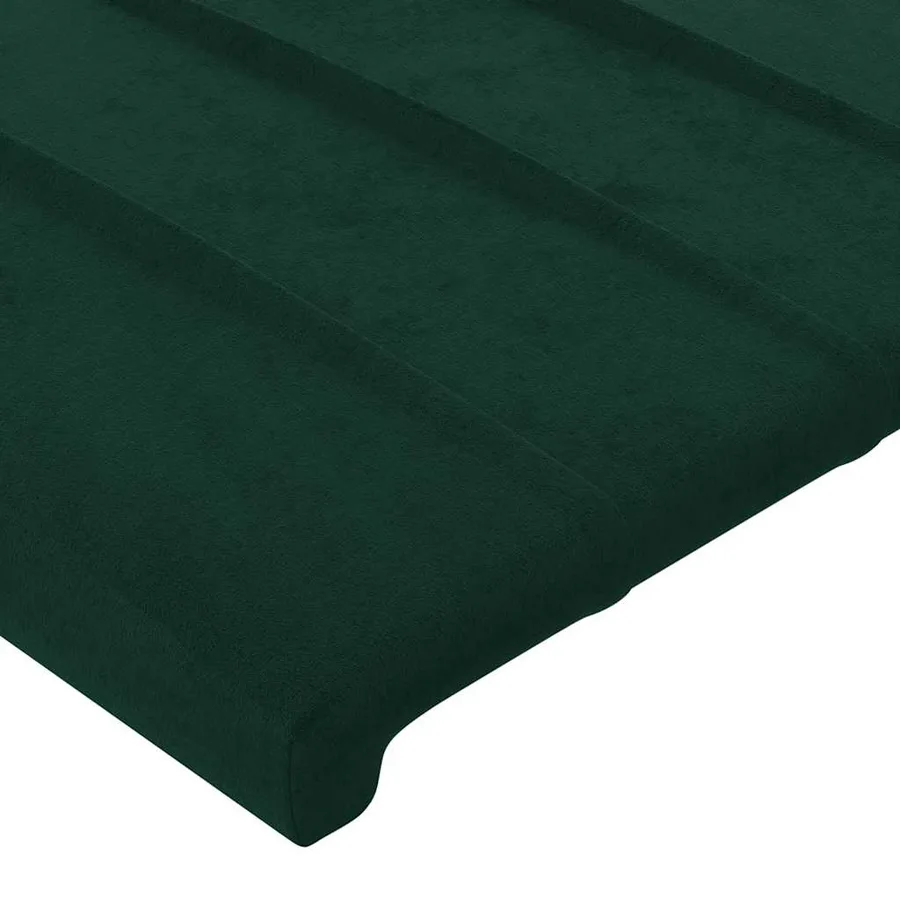 Tête de lit Vert foncé 144 x 5 x 118/128 cm Velours - 4